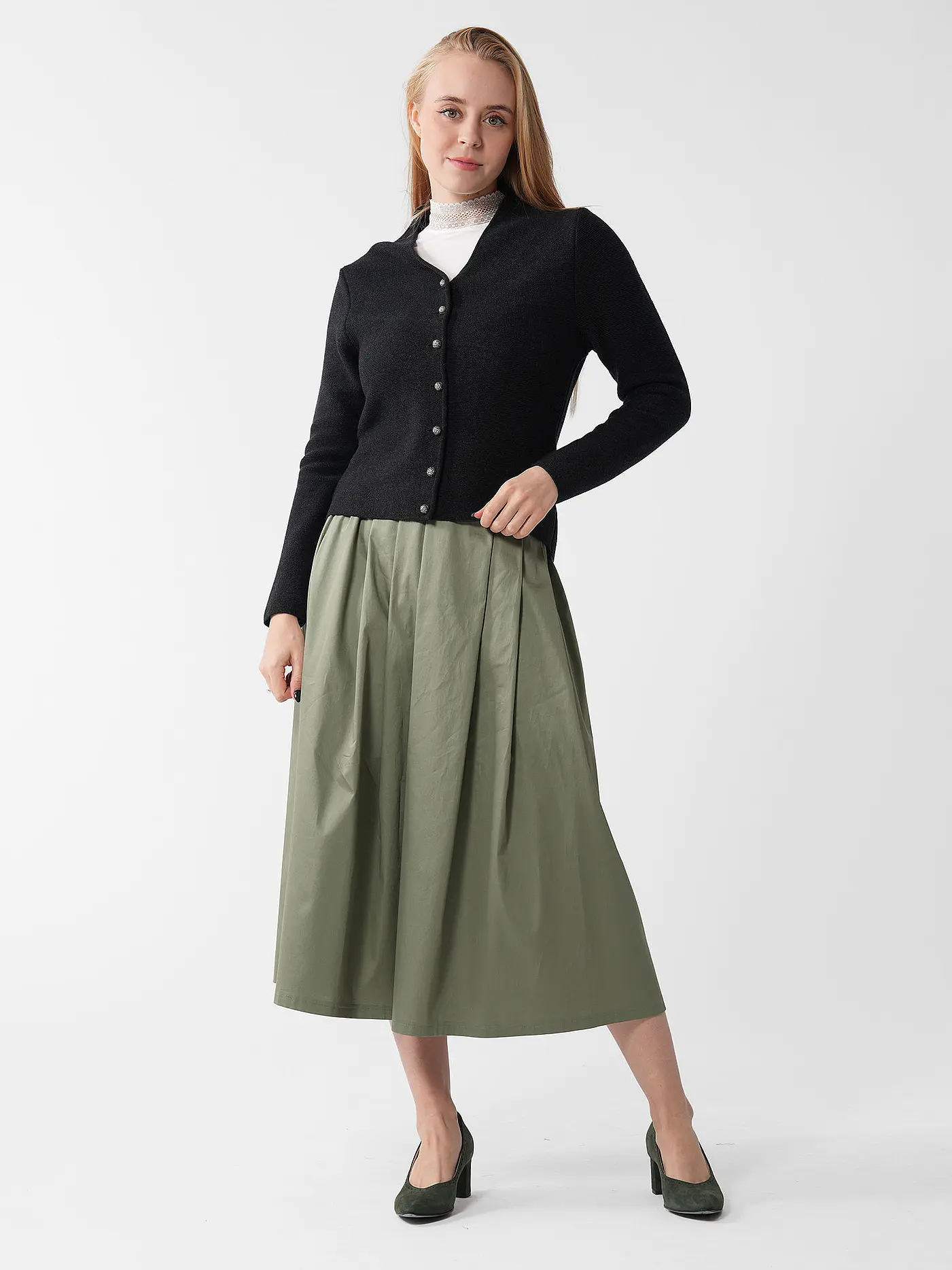 GOTTSEIDANK | Trachten Strickjacke Slim Fit ANNA | 